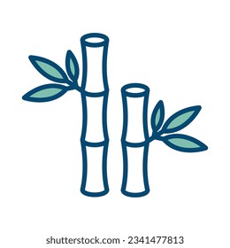 bamboo icon vector design temp[late in white background