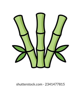 bamboo icon vector design temp[late in white background