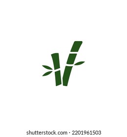 Bambussymbol-Vektordesign-Vorlagen 
