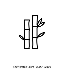 bamboo icon vector design templates 