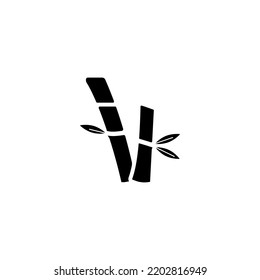 plantillas de diseño de vectores de iconos de bambú 