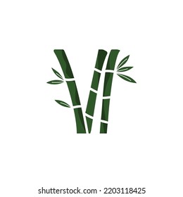 bamboo icon vector design templates 