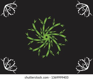Bamboo icon vector illustration