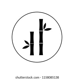 Bamboo icon vector, logo