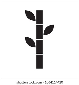 Bamboo Icon Vector Logo Template Illustration