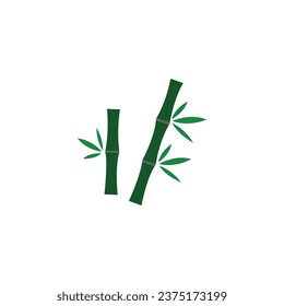Bamboo icon vector logo template