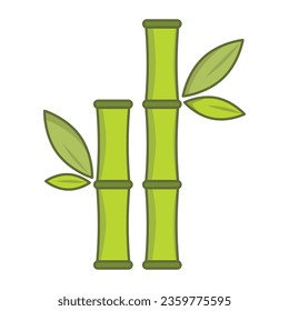 Bamboo icon vector on trendy design