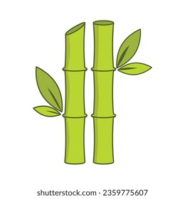 Bamboo icon vector on trendy design