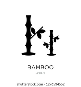 bamboo icon vector on white background, bamboo trendy filled icons from Asian collection, bamboo vector illustration