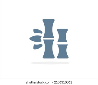 bamboo icon vector. bamboo sign on white background. bamboo icon for web and app