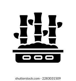 icono de bambú para tu sitio web, móvil, presentación y diseño de logotipo.