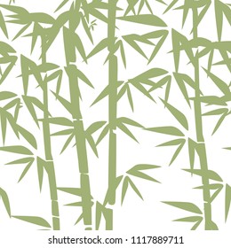 Bamboo illustration. Design for prints, asian spa and massage, cosmetics package, materials.