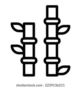 bamboo illustration vector and logo new year icon perfect. Icon sign from modern collection for mobile concept and web. Nice design perfect.