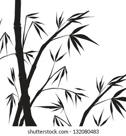 Bamboo isolated illustration. Vector illustration, contains transparencies, gradients and effects.
