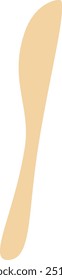 Ilustración vectorial de cuchillo de bambú. Diseño gráfico. Elemento