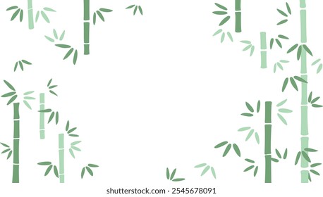 Bamboo and bamboo leaf frame material 2