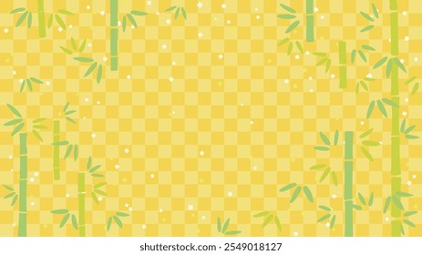Bamboo and bamboo leaf frame material 3