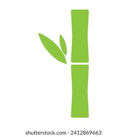 Bamboo leaf icon, nature tropical symbol design, web sign vector illustration .