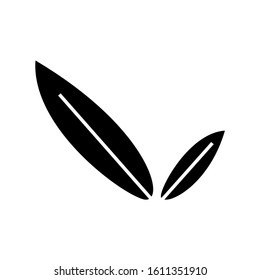 bamboo leaf icon vector illustration eps 10