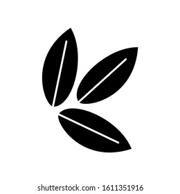 bamboo leaf icon vector illustration eps 10