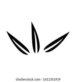 bamboo leaf icon vector illustration eps 10