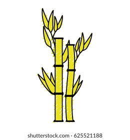 bamboo leafs isolated icon