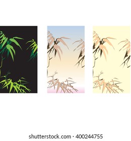 Bamboo leaves and branches