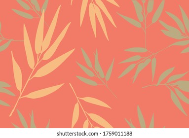 Bamboo leaves, the composition of bamboo leaves with various variations, are very suitable for various purposes. Vector, Background