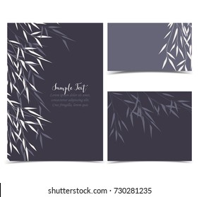 Bamboo leaves invite