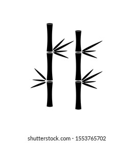 bamboo with leaves. plants. icon