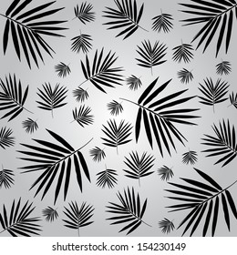 Bamboo leaves seamless pattern. Floral  background