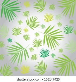 Bamboo leaves seamless pattern. Floral  background