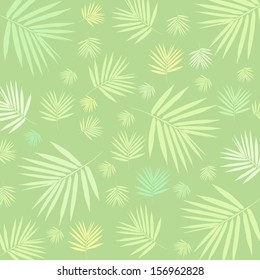 Bamboo leaves seamless pattern. Floral  background