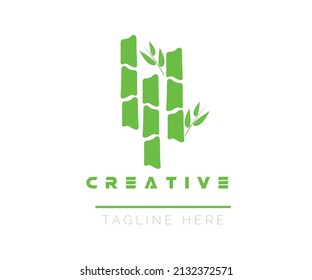 Bamboo logo asian bamboo logo