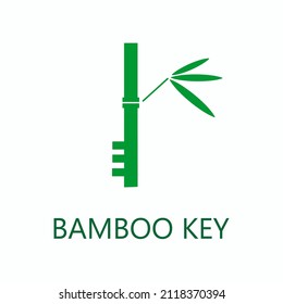 Logo de Bambú combinado con una clave