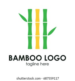 Bamboo logo concept.