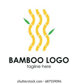 Bamboo logo concept. Business bamboo logo