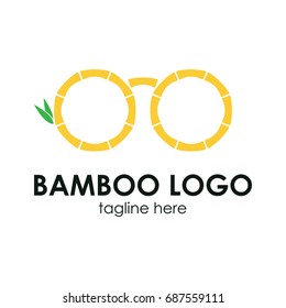 Bamboo logo concept. Eye care logo