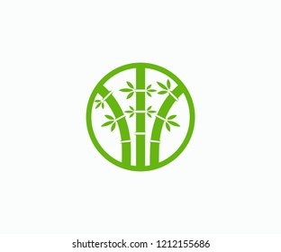 bamboo logo design awesome vector