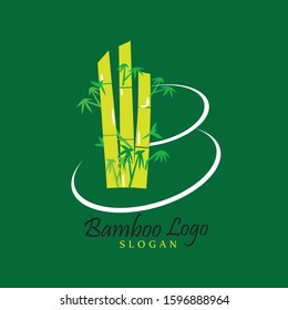 bamboo logo design inspiration template