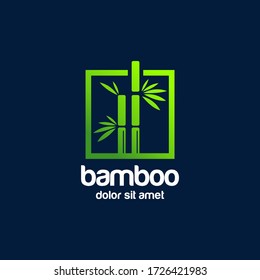 bamboo logo design vector download