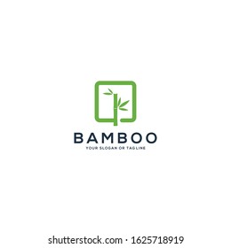 bamboo logo design vector template