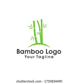 Bamboo Logo Design Vector Template