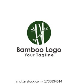 Bamboo Logo Design Vector Template