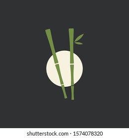 Bamboo Logo, Eco symbol vector design. Great for mobile app, web design, print materials, etc.