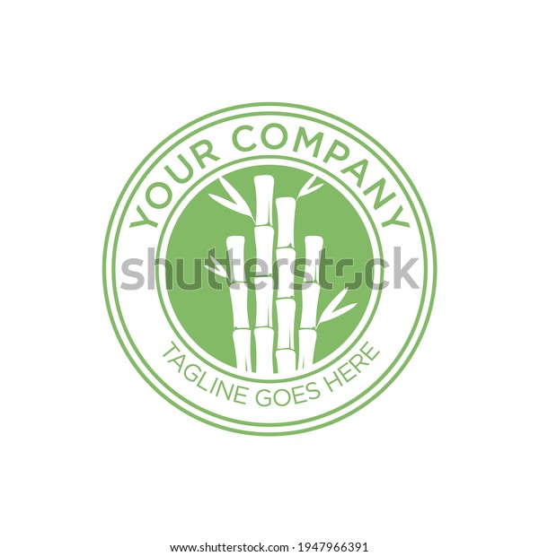 Bamboo Logo Emblem Design Template Vector Stock Vector (Royalty Free ...