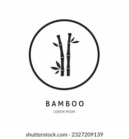 Bamboo logo. Bamboo icon for business. Stock vector.