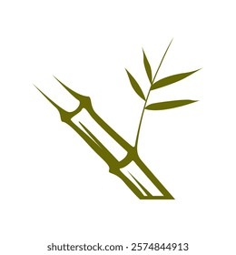 Bamboo logo icon design illustration