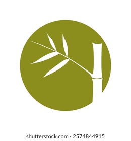 Bamboo logo icon design illustration