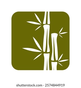 Bamboo logo icon design illustration